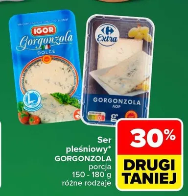 Ser pleśniowy Gorgonzola Extra promocja w Carrefour Market