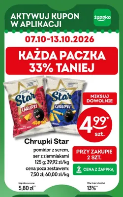 Chrupki Star ser z ziemniakami promocja w Żabka