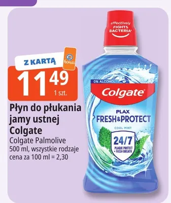 Płyn do płukania jamy ustnej Colgate promocja w Leclerc