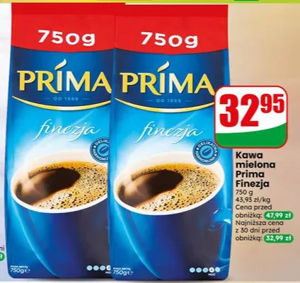 Kawa mielona Prima Finezja promocja w Dino