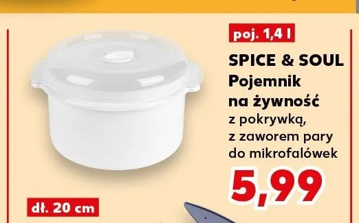 Pojemnik na żywność Spice & Soul 1,4 l promocja w Kaufland