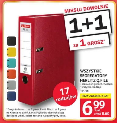 Segregator Herlitz Q.File promocja w Selgros