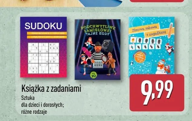 Książka z zadaniami promocja w Aldi
