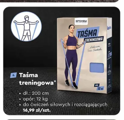 Taśma treningowa Spokey promocja w Biedronka