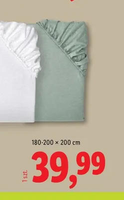 Prześcieradło flanelowe z gumką Livarno 180-200x200 cm promocja w Lidl