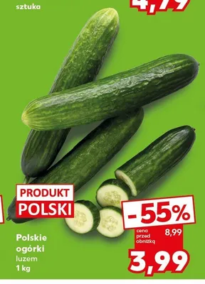 Polskie ogórki luzem promocja w Kaufland