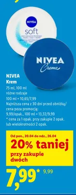 Krem nivea promocja w Lidl