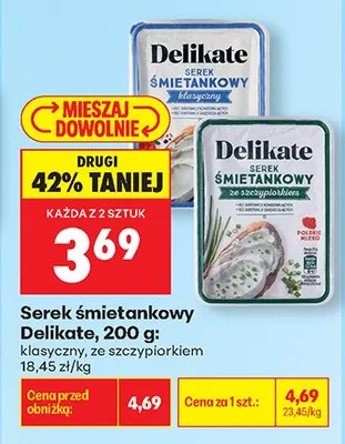 Serek śmietankowy ze szczypiorkiem promocja w Biedronka