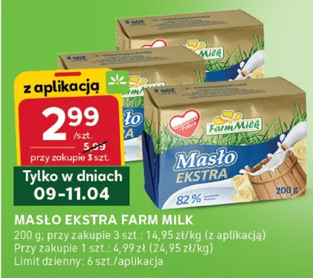 Masło ekstra promocja w Stokrotka