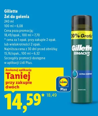 Żel do golenia promocja w Lidl