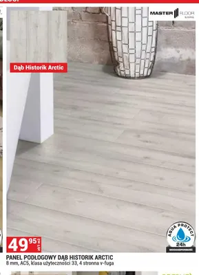 Panel podłogowy Dąb Historik Arctic Master Floor promocja w Merkury Market