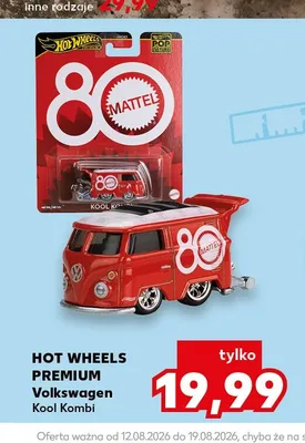Model samochodu Volkswagen Kool Kombi Hot Wheels Premium promocja w Kaufland