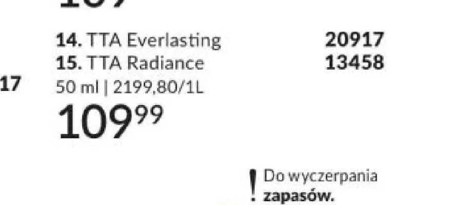 Woda perfumowana Avon TTA Everlasting promocja w AVON