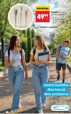 Butelka filtrująca Dafi Solid z wkładem 1 l promocja w Biedronka