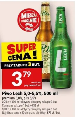 Piwo Lech 5,0-5,5% promocja w Twój Market
