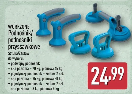 Podnośnik/podnośniki przyssawkowe promocja w Aldi