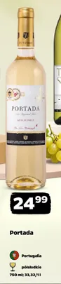 Wino Portada półsłodkie portugalskie promocja w Netto