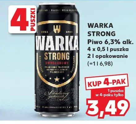 Piwo Strong promocja w Kaufland
