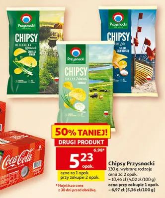 Chipsy Przysnacki Solone Sól Morska promocja w Auchan