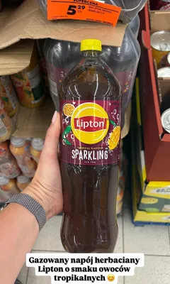 Gazowany napój herbaciany Lipton Tropical Flavour promocja w Biedronka