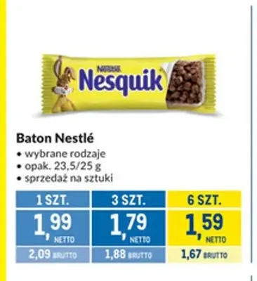 Baton Nestlé promocja w Makro