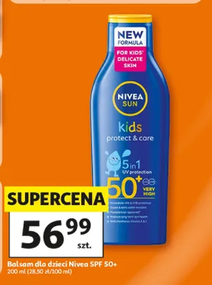 Balsam dla dzieci Nivea SPF 50+ promocja w Auchan