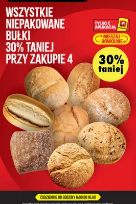 Bułki niepakowane promocja w Biedronka