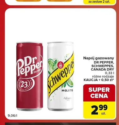 Napój gazowany Schweppes Mojito promocja w Carrefour Market