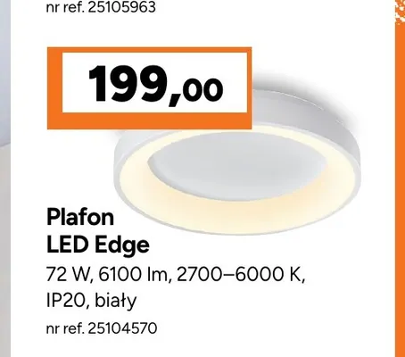 Plafon LED Edge Videx promocja w Bricoman