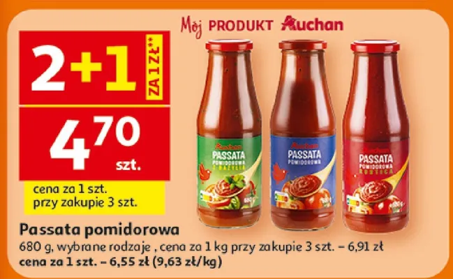 Passata pomidorowa promocja w Auchan