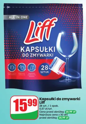 Kapsułki do zmywarki Liff promocja w Dino