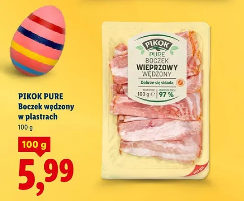 Boczek wędzony w plastrach promocja w Lidl