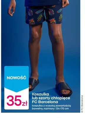 Szorty chłopięce FC Barcelona promocja w Pepco