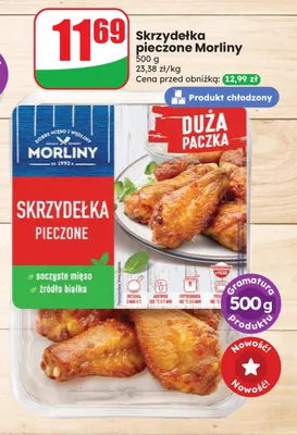 Skrzydełka pieczone Morliny promocja w Dino