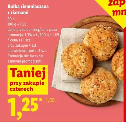 Bułka ziemniaczana z ziarnami promocja w Lidl