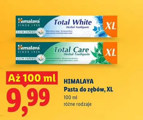 Pasta do zębów XL, różne rodzaje promocja w Lidl