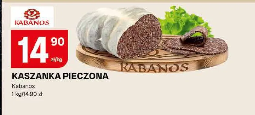 Kaszanka pieczona Kabanos promocja w Chorten