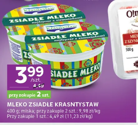 Mleko zsiadłe Krasnystaw promocja w Stokrotka