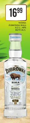 Wódka Żubrówka Biała promocja w Dino