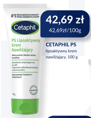 Krem nawilżający Cetaphil PS lipoaktywny promocja w DOZ.PL