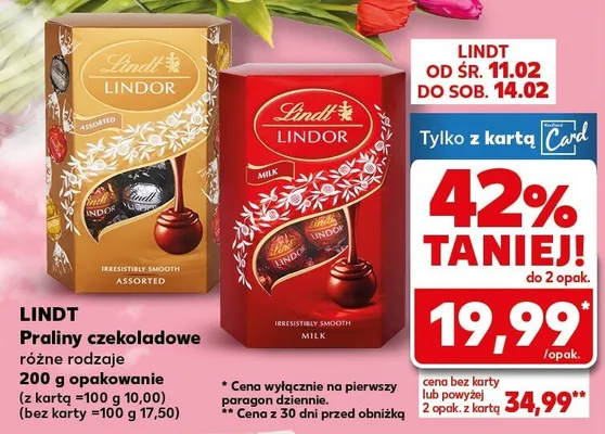 Praliny czekoladowe różne rodzaje promocja w Kaufland