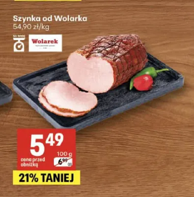 Szynka od Wolarka Wolarek promocja w Delikatesy Centrum