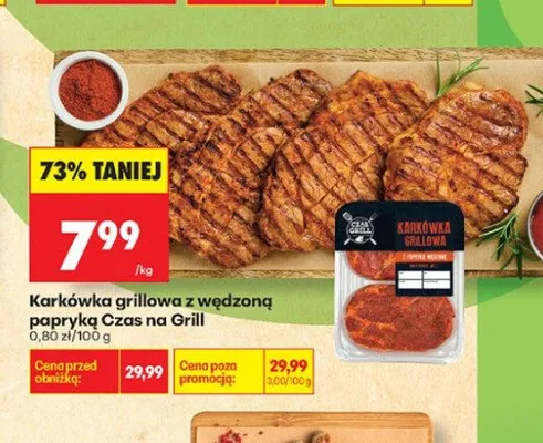Karkówka grillowa z wędzoną papryką Czas na Grill promocja w Biedronka