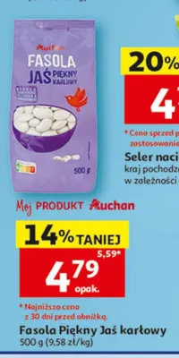 Fasola Piękny Jaś karłowy Auchan promocja w Auchan