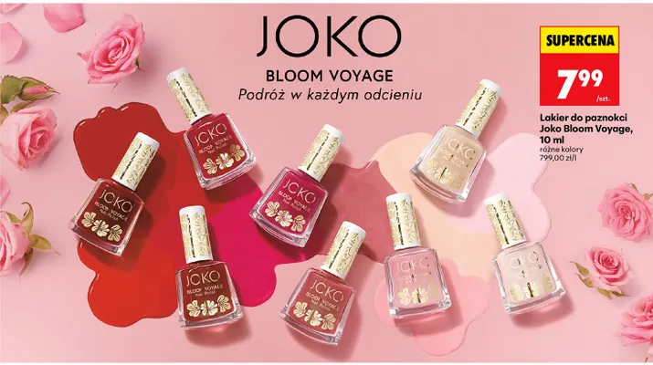 Lakier do paznokci Bloom Voyage różne kolory promocja w Biedronka