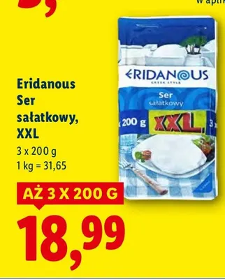 Ser sałatkowy, XXL Eridanous promocja w Lidl