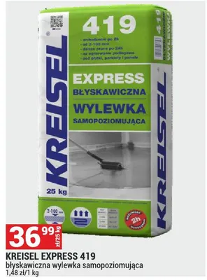 Błyskawiczna wylewka samopoziomująca Express 419 promocja w Merkury Market