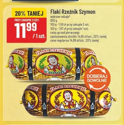 Flaki pałuckie w pomidorach Rzeźnik Szymon promocja w POLOmarket