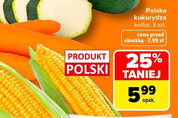 Kukurydza polska promocja w Carrefour