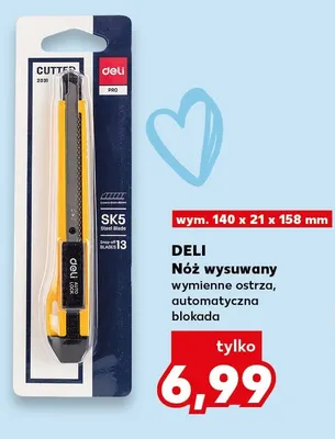 Nóż wysuwany Deli promocja w Kaufland